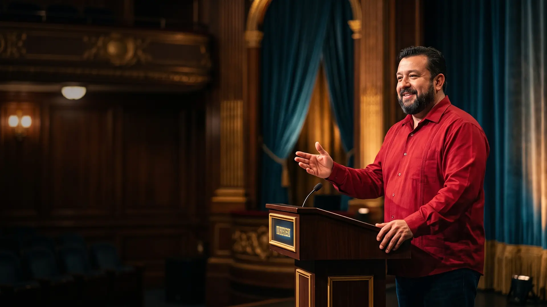 Edgar López-Chávez impartiendo una conferencia